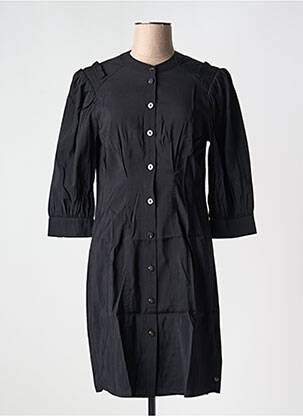 Robe courte manches 3/4 manches 3/4 noir SCOTCH & SODA femme