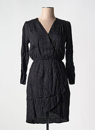 Robe courte manches longues manches longues noir FREEMAN T.PORTER femme