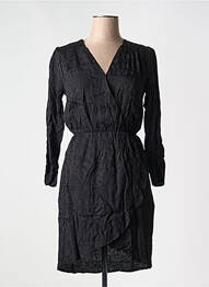 Robe courte manches longues manches longues noir FREEMAN T.PORTER femme