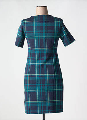 Robe courte manches courtes manches courtes bleu MADEMOISELLE YEYE femme