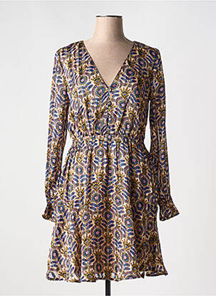 Robe courte manches longues manches longues bleu SCOTCH & SODA femme