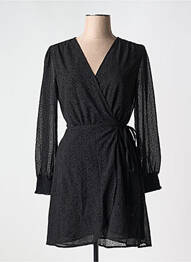 Robe courte manches longues manches longues noir GRACE & MILA femme
