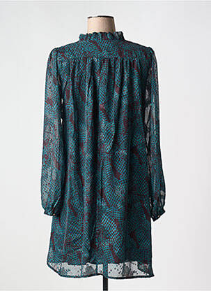 Robe courte manches longues manches longues vert FREEMAN T.PORTER femme