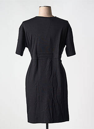 Robe courte manches courtes manches courtes noir MAMATAYOE femme