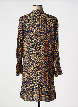 Robe mi-longue coupe fluide manches longues noir SCOTCH & SODA femme