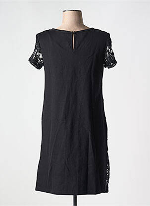 Robe courte manches courtes manches courtes noir TEDDY SMITH femme
