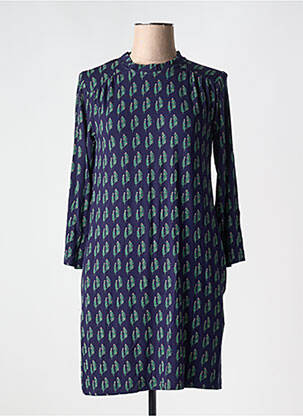 Robe courte manches longues manches longues bleu PRETTY VACANT femme