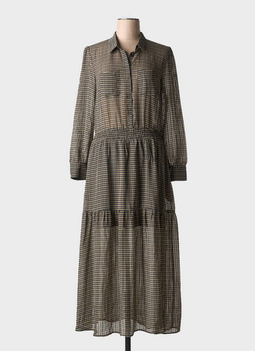 Robe longue manches longues manches longues gris RUE MAZARINE femme