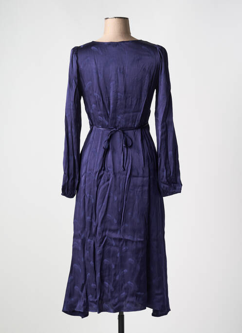 Robe longue manches longues manches longues bleu KING LOUIE femme