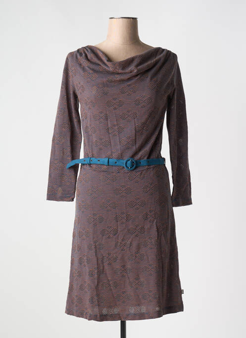 Robe mi-longue bleu FROY & DIND pour femme