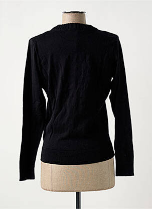 Pull coupe cintrée manches longues noir MADEMOISELLE YEYE femme