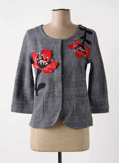 Veste chic gris MAMATAYOE pour femme