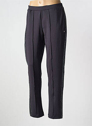 Pantalon droit stretch taille normale noir GARCIA femme