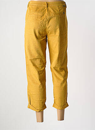 Pantalon 7/8 fermeture zippée sous rabat boutonné jaune FREEMAN T.PORTER femme