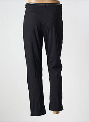 Pantalon 7/8 fermeture zippée sous rabat boutonné noir SCOTCH & SODA femme