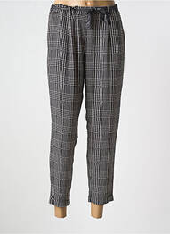 Pantalon 7/8 taille élastique noir PLEASE femme