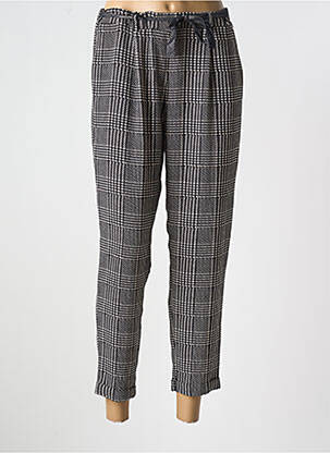 Pantalon 7/8 taille élastique noir PLEASE femme