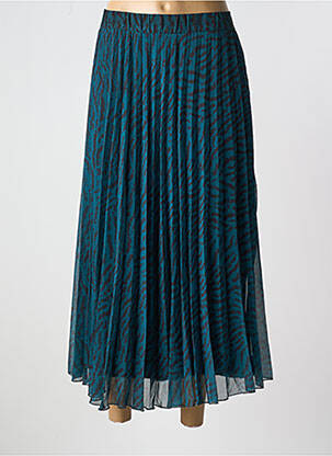 Jupe longue imprimé fantaisie vert FREEMAN T.PORTER femme