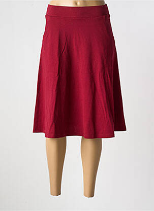 Jupe mi-longue coupe évasée rouge KING LOUIE femme