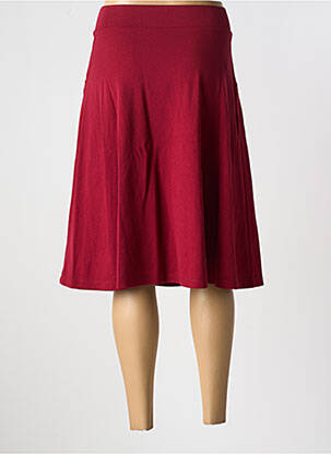 Jupe mi-longue coupe évasée rouge KING LOUIE femme
