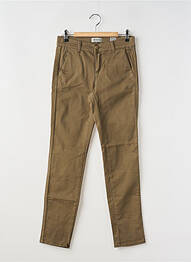 Pantalon slim poches marron HAPPY femme