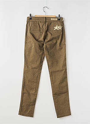 Pantalon slim poches marron HAPPY femme
