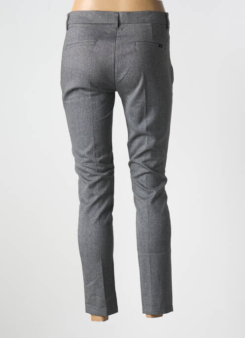 Pantalon 7/8 fermeture zippée sous rabat avec crochet gris TEDDY SMITH femme