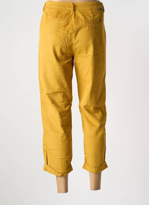 Pantalon 7/8 fermeture zippée sous rabat boutonné jaune FREEMAN T.PORTER femme