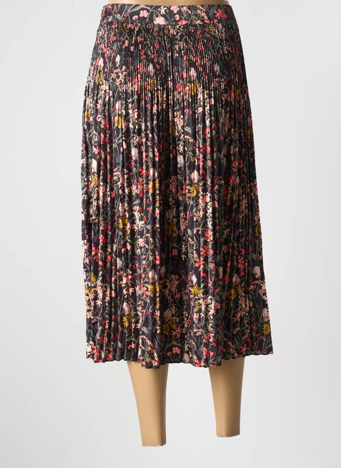 Jupe mi-longue fermeture zip latéral noir SCOTCH & SODA femme
