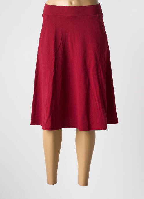 Jupe mi-longue rouge KING LOUIE pour femme