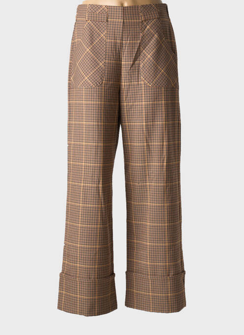 Pantalon droit marron MADEMOISELLE YEYE pour femme