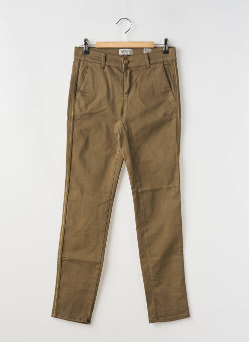 Pantalon slim marron HAPPY pour femme