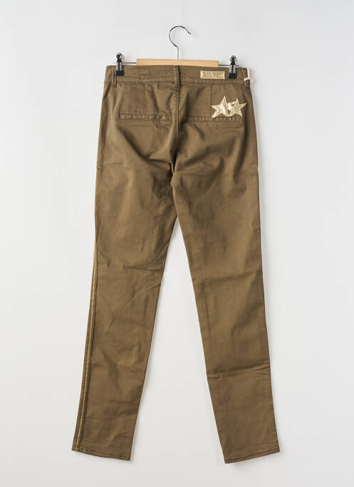 Pantalon slim marron HAPPY pour femme