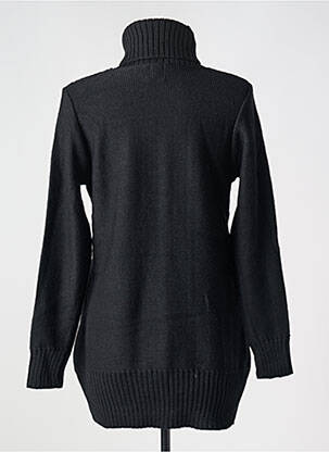 Pull tunique stretch manches longues noir DUGER femme
