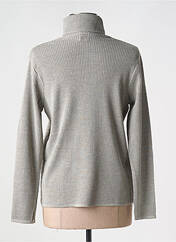 Pull col roulé gris clair DUGER pour femme seconde vue