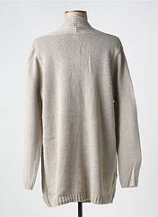 Gilet manches longues beige DUGER pour femme seconde vue