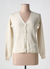 Gilet manches longues beige DUGER pour femme seconde vue