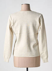 Gilet manches longues beige DUGER pour femme seconde vue