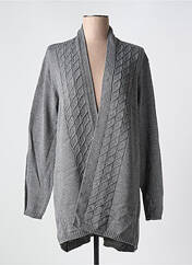 Gilet manches longues gris DUGER pour femme seconde vue