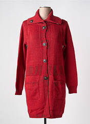 Gilet manches longues rouge DUGER pour femme seconde vue