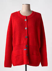 Gilet manches longues rouge DUGER pour femme seconde vue