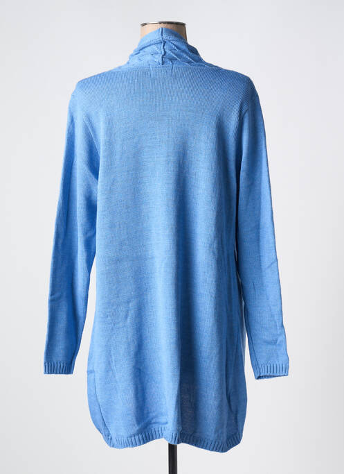 Gilet manches longues bleu DUGER pour femme