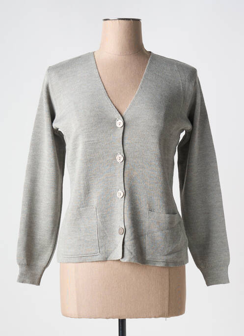 Gilet manches longues gris DUGER pour femme