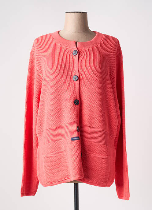 Gilet manches longues rose DUGER pour femme