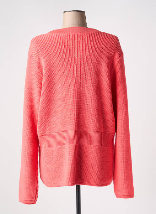 Gilet manches longues rose DUGER pour femme