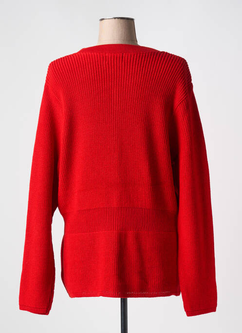 Gilet manches longues rouge DUGER pour femme