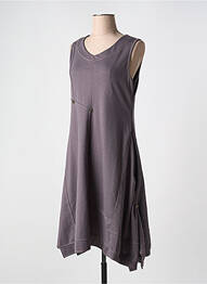 Robe mi-longue sans manche sans manche gris INFINI MOI femme
