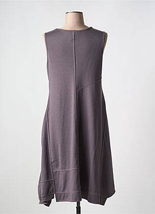 Robe mi-longue sans manche sans manche gris INFINI MOI femme