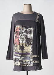Tunique manches longues gris S.QUISE pour femme seconde vue