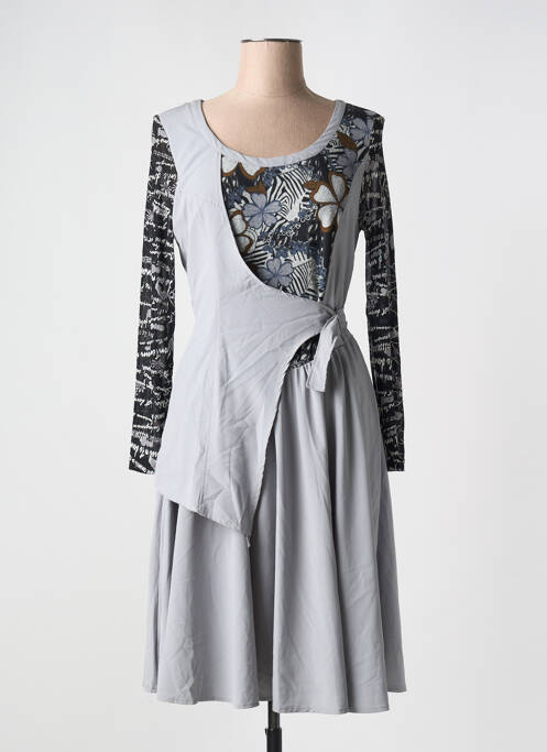Robe longue gris FRANSTYLE pour femme